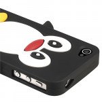 Wholesale iPhone 4S/4 3D Penguin Case  (Black)